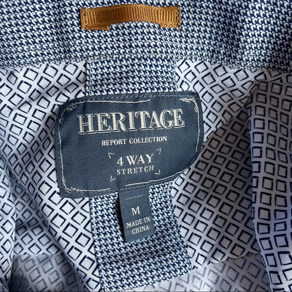 NWOT Heritage Report Collection 4 Way Stretch Long Sleeve Button Down Shirt - Picture 3 of 5